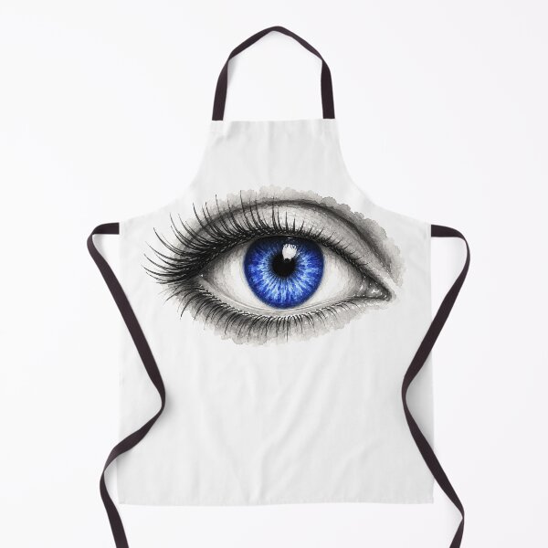 Item preview, Blue Eye Watercolor Illustration – Striking Sapphire Iris Fashion Art designed and sold by FernLiz.