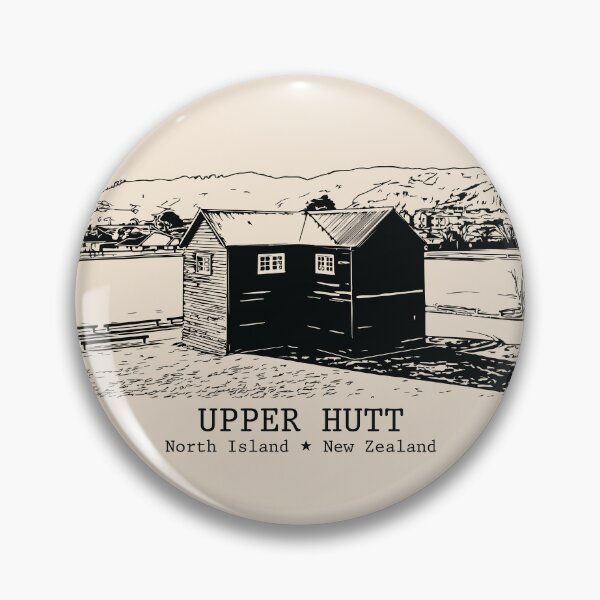 Item preview, Upper Hutt NZ - Vintage Ink Cityscape designed and sold by Lakeric.
