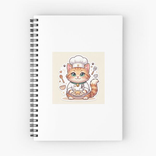 Item preview, Cute Chef Cat Die-Cut Sticker designed and sold by Arts121.