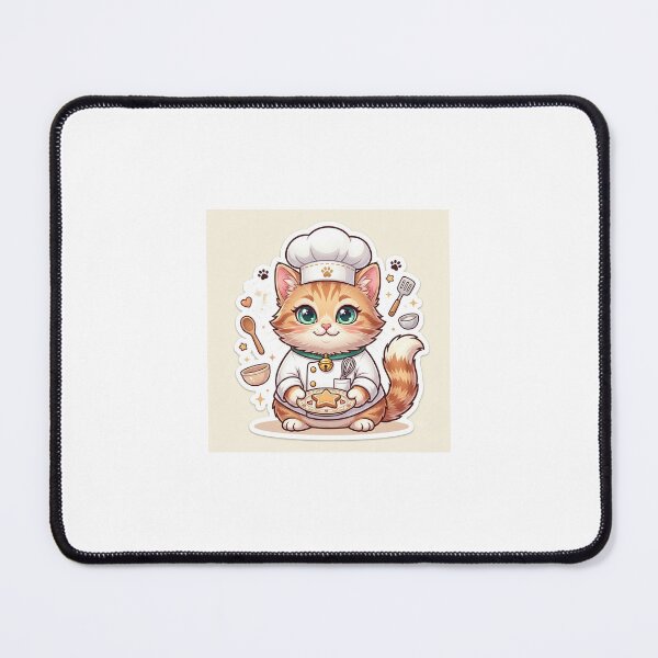 Item preview, Cute Chef Cat Die-Cut Sticker designed and sold by Arts121.