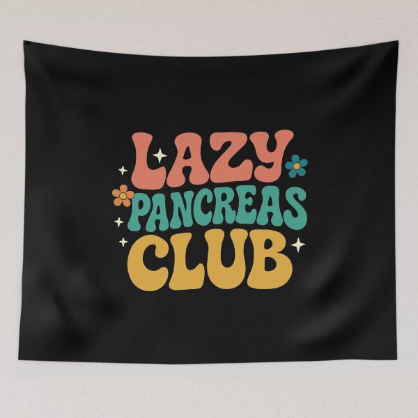 Item preview, Lazy Pancreas Club World Diabetes Day Diabetes Awareness designed and sold by tmerchtrends.