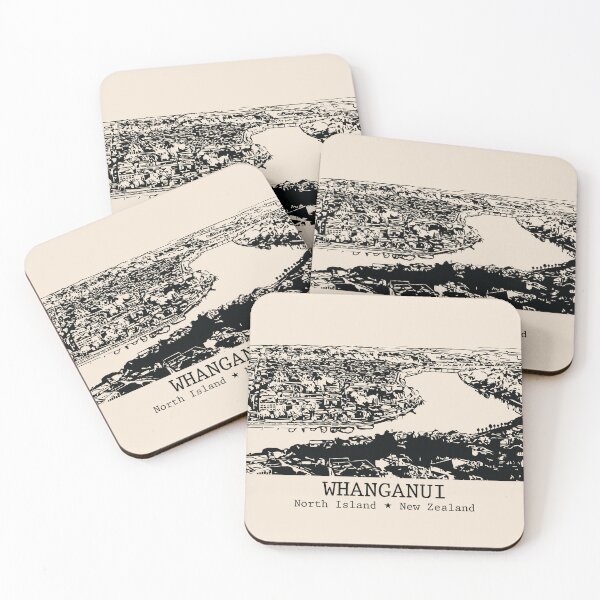 Item preview, Whanganui NZ - Vintage Ink Cityscape designed and sold by Lakeric.