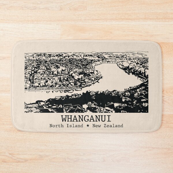 Item preview, Whanganui NZ - Vintage Ink Cityscape designed and sold by Lakeric.