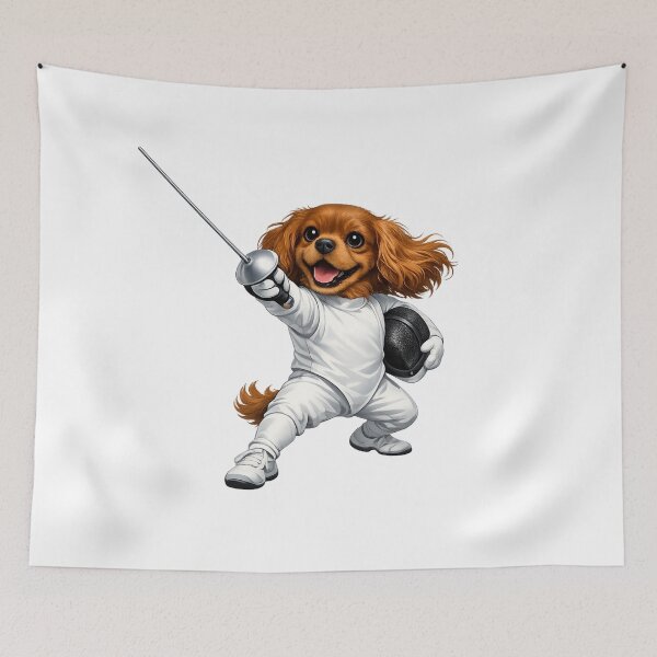 Item preview, Ruby Cavalier Fencing designed and sold by SpottyRainbow.