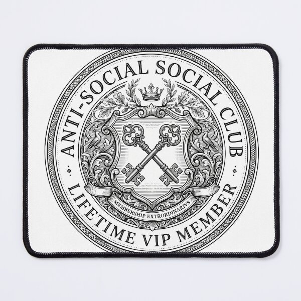Item preview, Copy of Anti Social VIP Club Crest Vintage Introvert Lifetime Member Badge designed and sold by WorldShop17.
