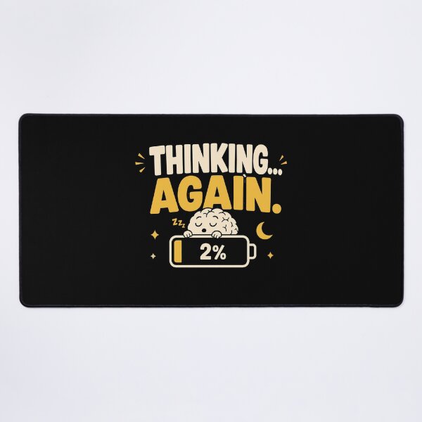 Item preview, Thinking Again Funny Mental Health Gift designed and sold by trendie-tees.