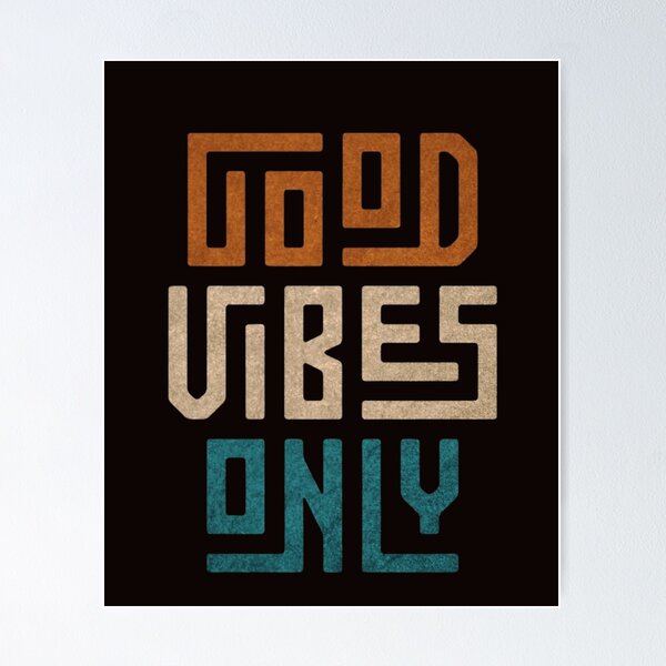 Item preview, Good Vibes Only – Colorful 3D Typography Design designed and sold by RajDeals.