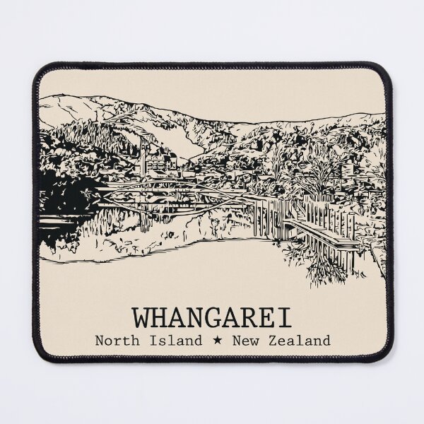 Item preview, Whangarei NZ - Vintage Ink Cityscape designed and sold by Lakeric.