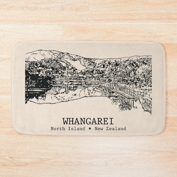 Item preview, Whangarei NZ - Vintage Ink Cityscape designed and sold by Lakeric.