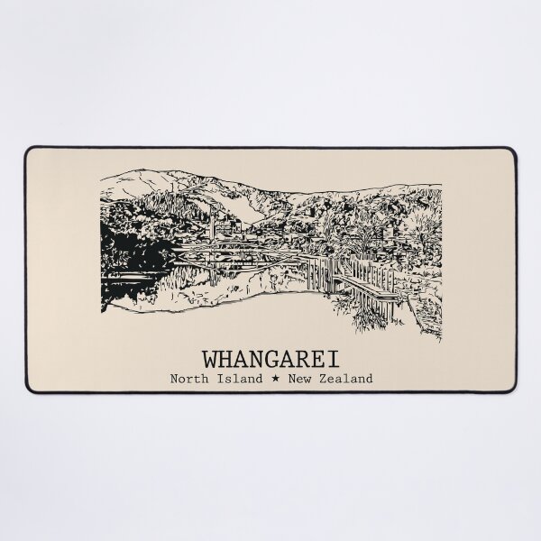 Item preview, Whangarei NZ - Vintage Ink Cityscape designed and sold by Lakeric.