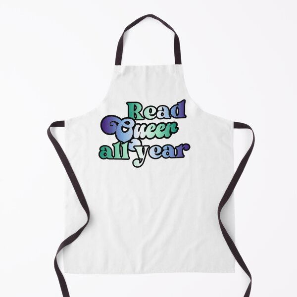 Item preview, Read Queer All Year - gay / achillean/ mlm pride flag script design designed and sold by art by hannah lang.