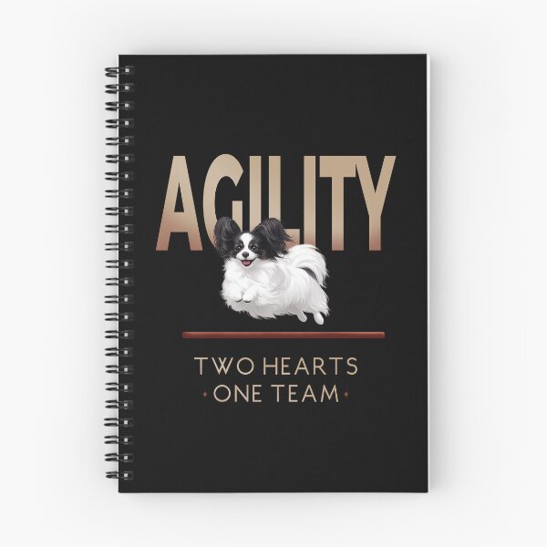 Item preview, Papillon Agility – Two Hearts - One Team- Dog Sports  Graphic | Papillon Gift designed and sold by PapillonArtStudio.