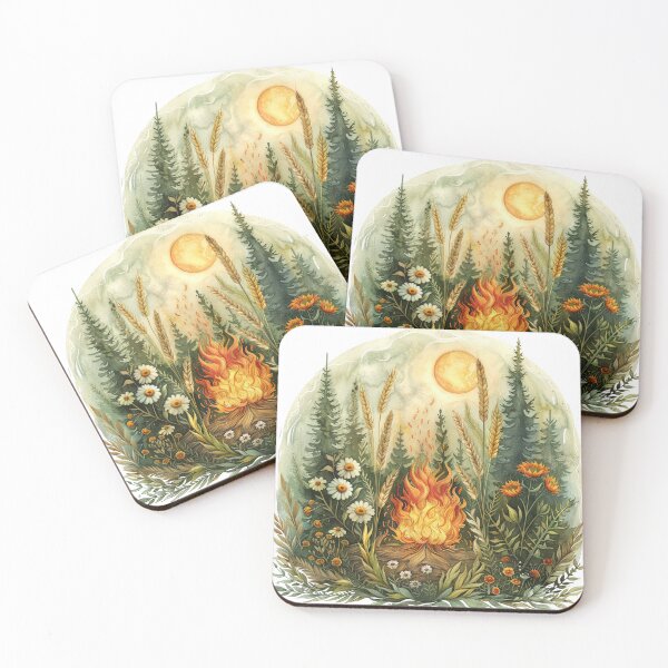 Item preview, Summer wildflower Forest Campfire  designed and sold by Petal Ink Press.