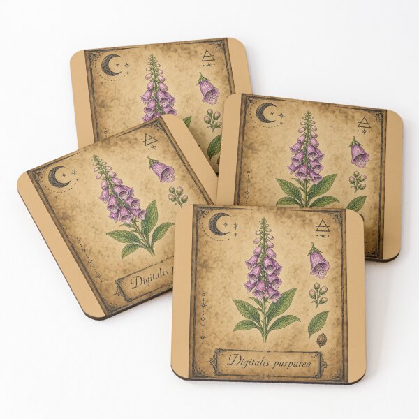 Item preview, Digitalis purpurea – Witchy Herbarium Collector’s Edition designed and sold by JOANNASKAH.