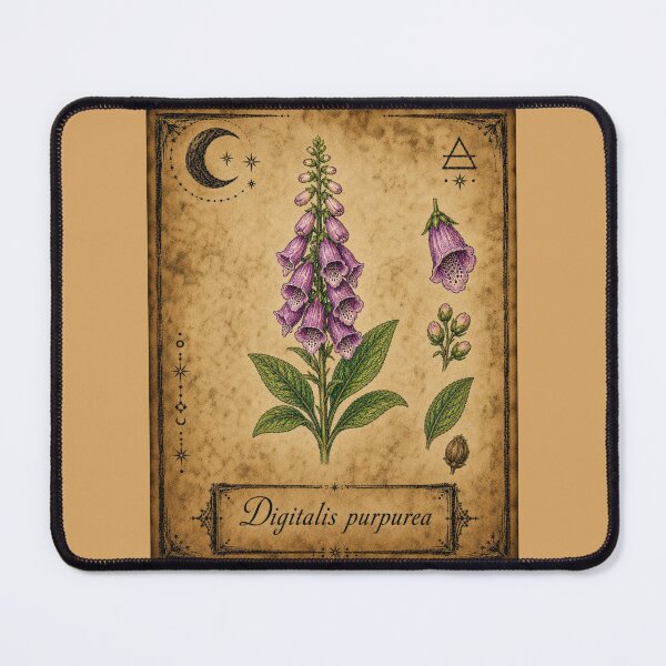 Item preview, Digitalis purpurea – Witchy Herbarium Collector’s Edition designed and sold by JOANNASKAH.