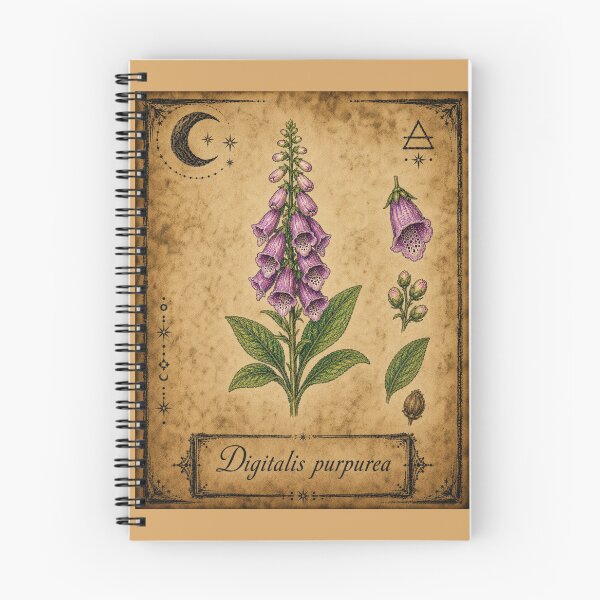 Item preview, Digitalis purpurea – Witchy Herbarium Collector’s Edition designed and sold by JOANNASKAH.
