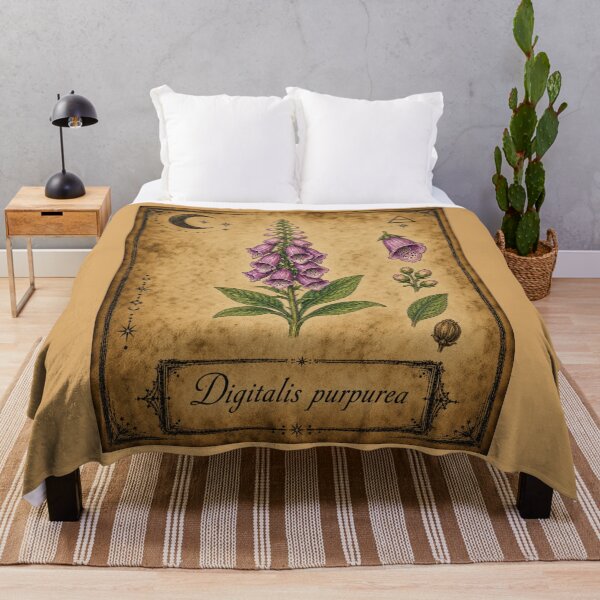 Item preview, Digitalis purpurea – Witchy Herbarium Collector’s Edition designed and sold by JOANNASKAH.