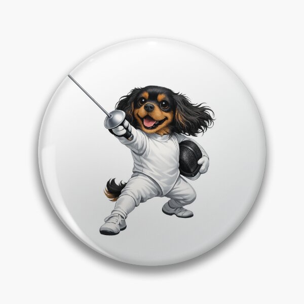 Item preview, Black and Tan Cavalier Fencing designed and sold by SpottyRainbow.
