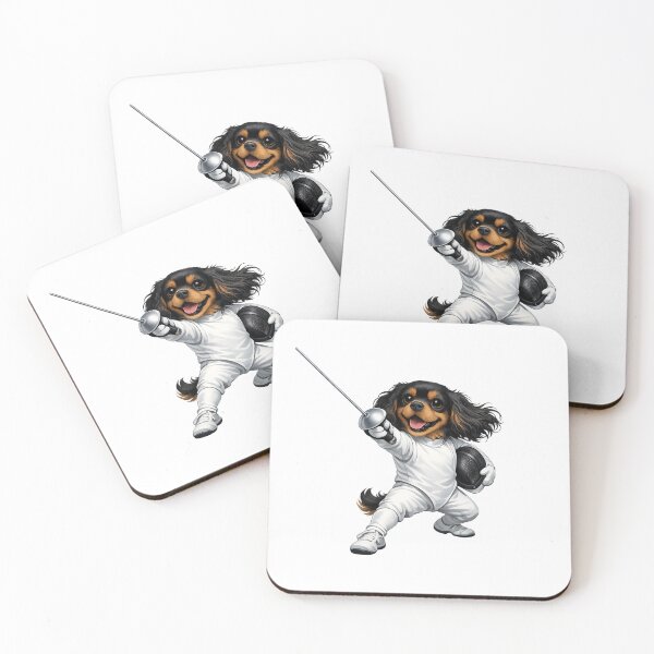 Item preview, Black and Tan Cavalier Fencing designed and sold by SpottyRainbow.