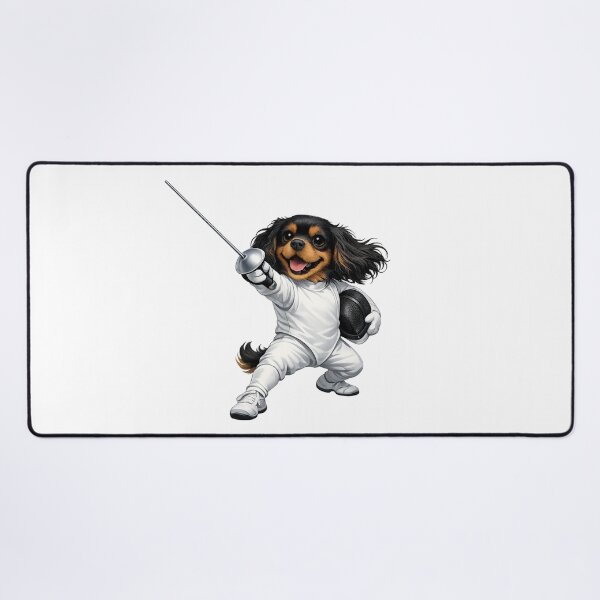 Item preview, Black and Tan Cavalier Fencing designed and sold by SpottyRainbow.
