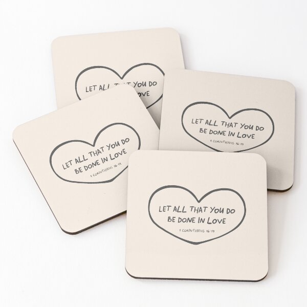 Item preview, 1 Corinthians 16:14 - Minimalistic Christian Bible Study Decor designed and sold by oneofthesedayys.