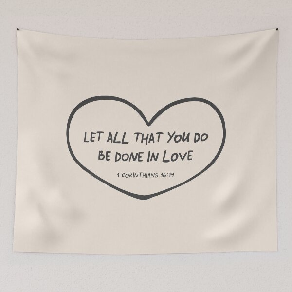 Item preview, 1 Corinthians 16:14 - Minimalistic Christian Bible Study Decor designed and sold by oneofthesedayys.