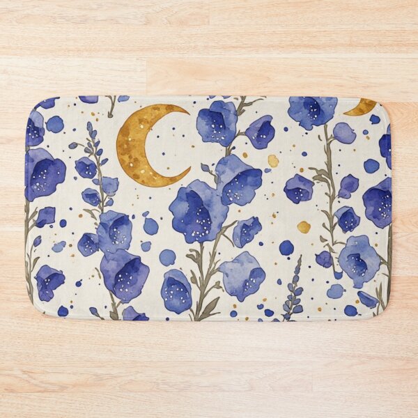 Item preview, Midnight Lunar Botanical Watercolor Study - Dark Cottagecore Aesthetic designed and sold by thepixelcloset.