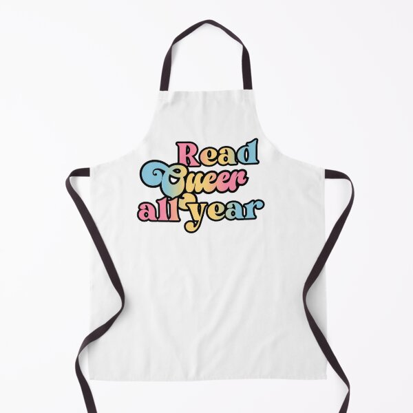 Item preview, Read Queer All Year - pansexual pride flag script design designed and sold by art by hannah lang.