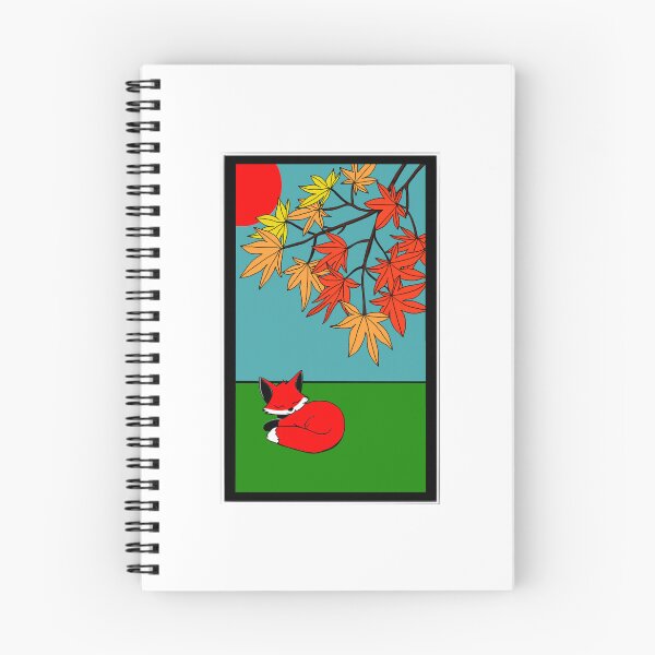 Item preview, Hanafuda Fox Under Maple designed and sold by Tatsuyama Mayhem.