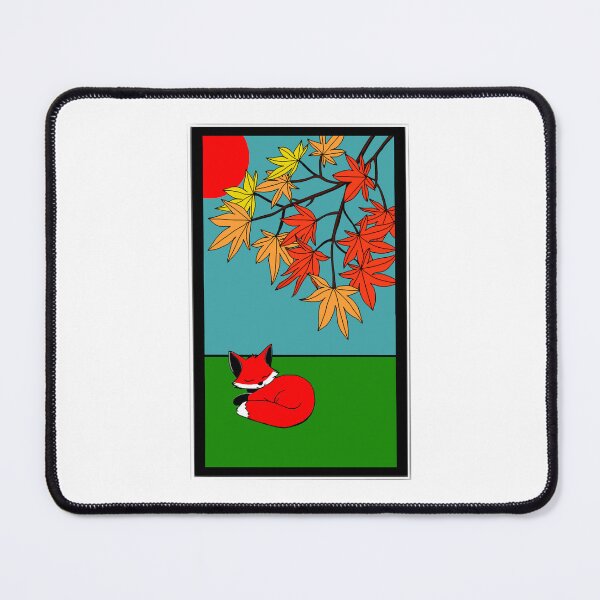 Item preview, Hanafuda Fox Under Maple designed and sold by Tatsuyama Mayhem.