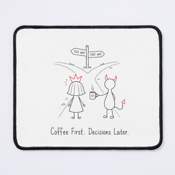 Item preview, Coffee First. Decisions Later. | Princess & Devil Collection designed and sold by byMosia.