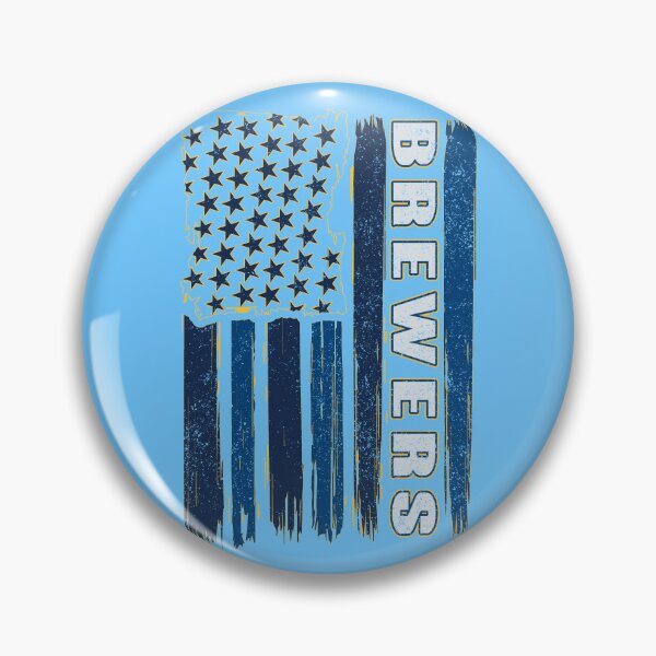 Item preview, Vintage Brewers Distressed US Flag Sports Fan Team Spirit designed and sold by RockTheFeal.