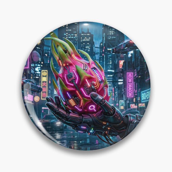 Item preview, Neon Dragon: Cyberpunk Pitaya in Neo-Tokyo designed and sold by synthesisnft.
