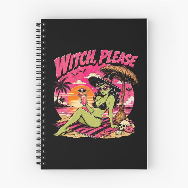 Item preview, Witch Please Retro Summer Goth Bikini Witch Beach designed and sold by Simon-Art-Land.