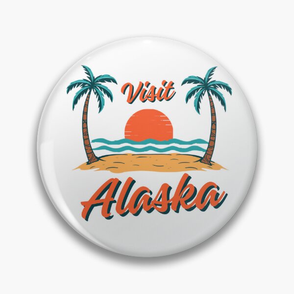 Item preview, Visit Alaska (with tropical scene) designed and sold by AlaskaExtreme.