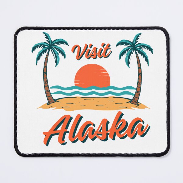 Item preview, Visit Alaska (with tropical scene) designed and sold by AlaskaExtreme.
