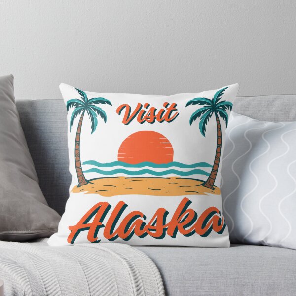 Item preview, Visit Alaska (with tropical scene) designed and sold by AlaskaExtreme.