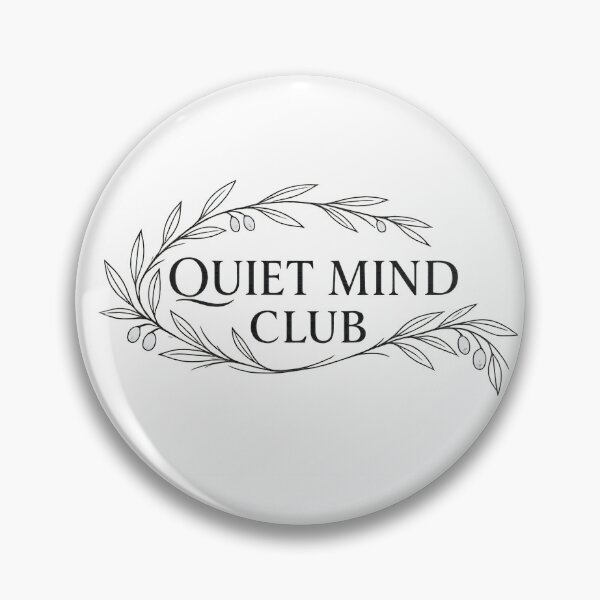 Item preview, Quiet Mind Club Olive Wreath Line Art designed and sold by SoftSpaceDesign.