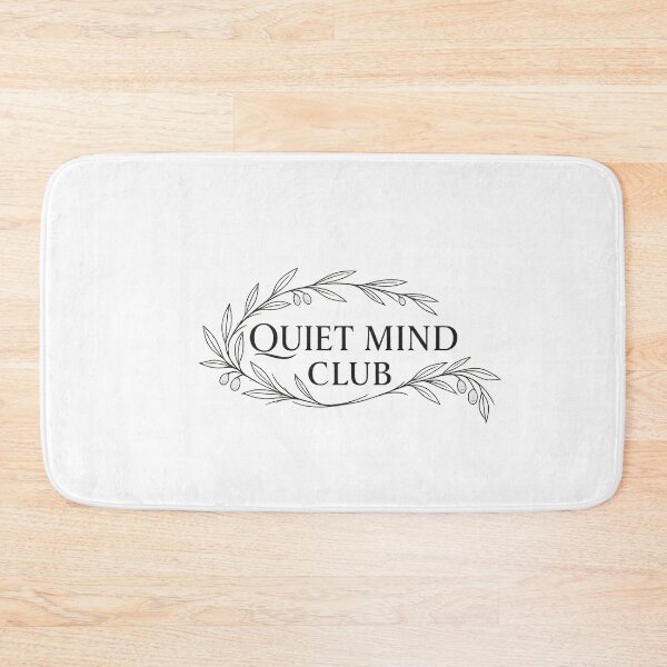 Item preview, Quiet Mind Club Olive Wreath Line Art designed and sold by SoftSpaceDesign.