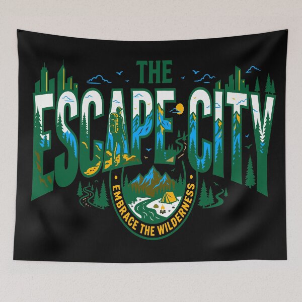 Item preview, Escape The City Embrace The Wilderness designed and sold by ShetuAhsan.