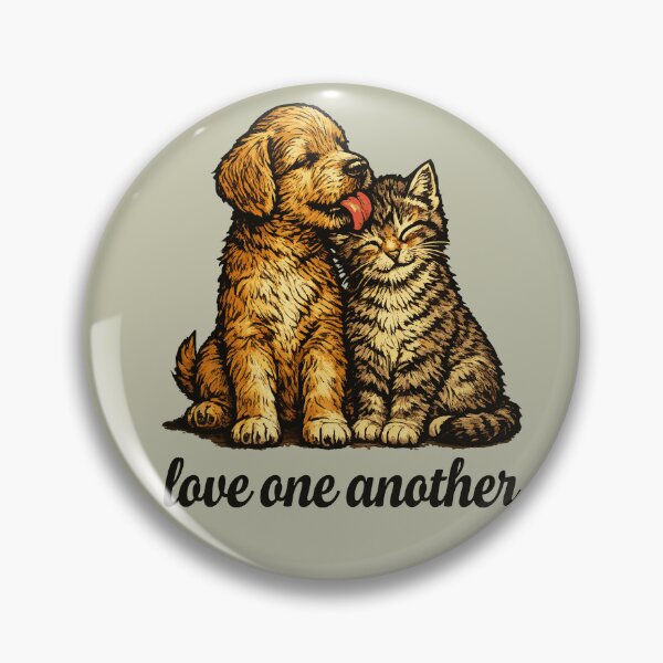 Item preview, Love One Another - Puppy and Kitten - John 13:34 designed and sold by krewyork.