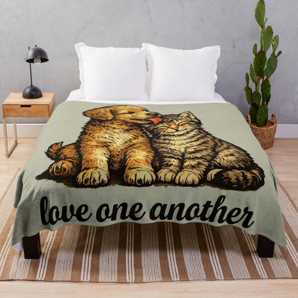 Item preview, Love One Another - Puppy and Kitten - John 13:34 designed and sold by krewyork.
