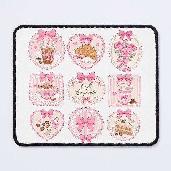 Item preview, Café Coquette Vintage Coffee Collage designed and sold by QuirkyCloud Designs.