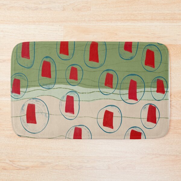 Item preview, Abstract Red Forms Pattern designed and sold by Skayana.