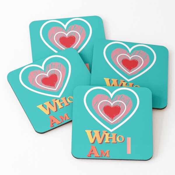 Item preview, Who I Am Heart Typography Design designed and sold by sisterthreein.