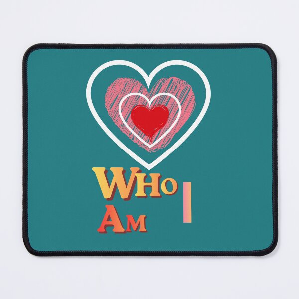 Item preview, Who I Am Heart Typography Design designed and sold by sisterthreein.