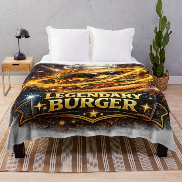 Item preview, Legendary Burger Fantasy Art T-Shirt | Medieval Food Graphic Apparel designed and sold by irfanshikh.