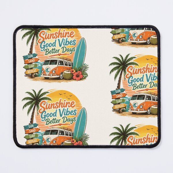 Item preview, Sunshine Good Vibes Better Days | Retro Summer Beach Vacation Design designed and sold by Genesis-Ink.