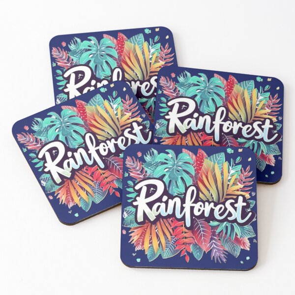 Item preview, rainforest botanical 2 br colorful botanical typographic design designed and sold by SmashingDeals.