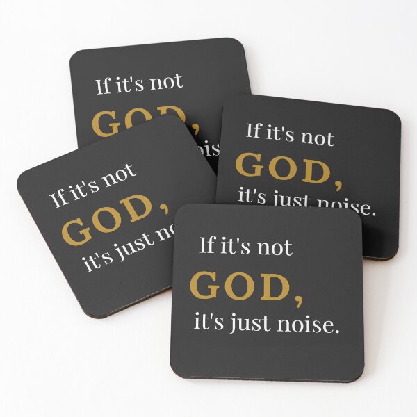 Item preview, If It's Not GOD, It's Just Noise. Christian Typography | Faith-Based Quote designed and sold by QuietRootStudio.